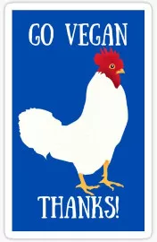 Vegan sticker #458