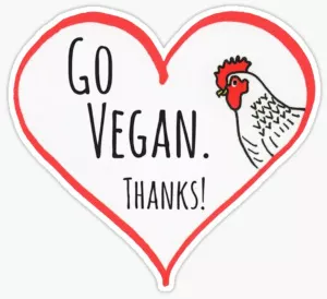 Vegan sticker #413
