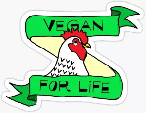 Vegan sticker #418